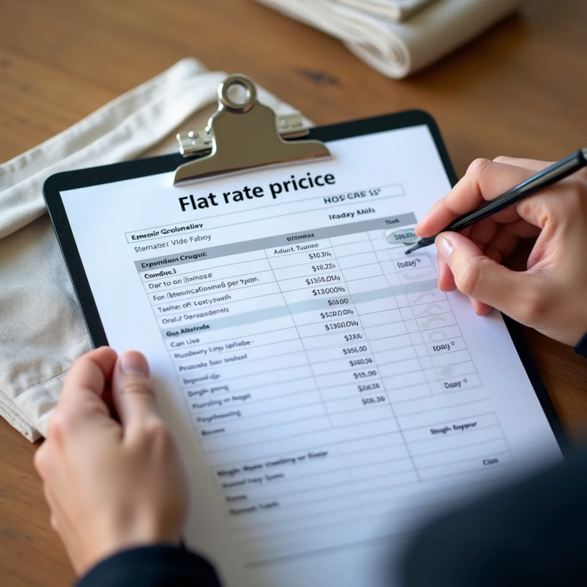 Transparent flat-rate HVAC repair invoice and diagnostic quote in Humble TX